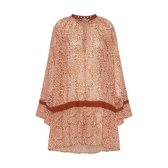 One Teaspoon Night Prowler Mini Dress in Tobacco NWT SZ XL - Picture 2 of 10